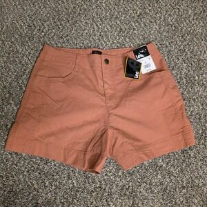 Lee Womens 4 Inch Chino Shorts Cinna Rose Pink Mid Rise 112366490 Size 8 NWT
